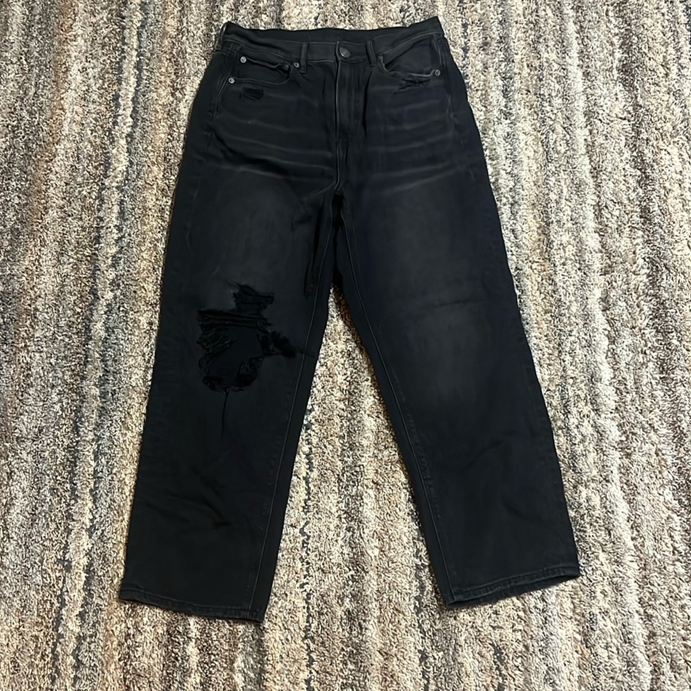 American Eagle Black Wash Highest Rise 90s Boyfriend
